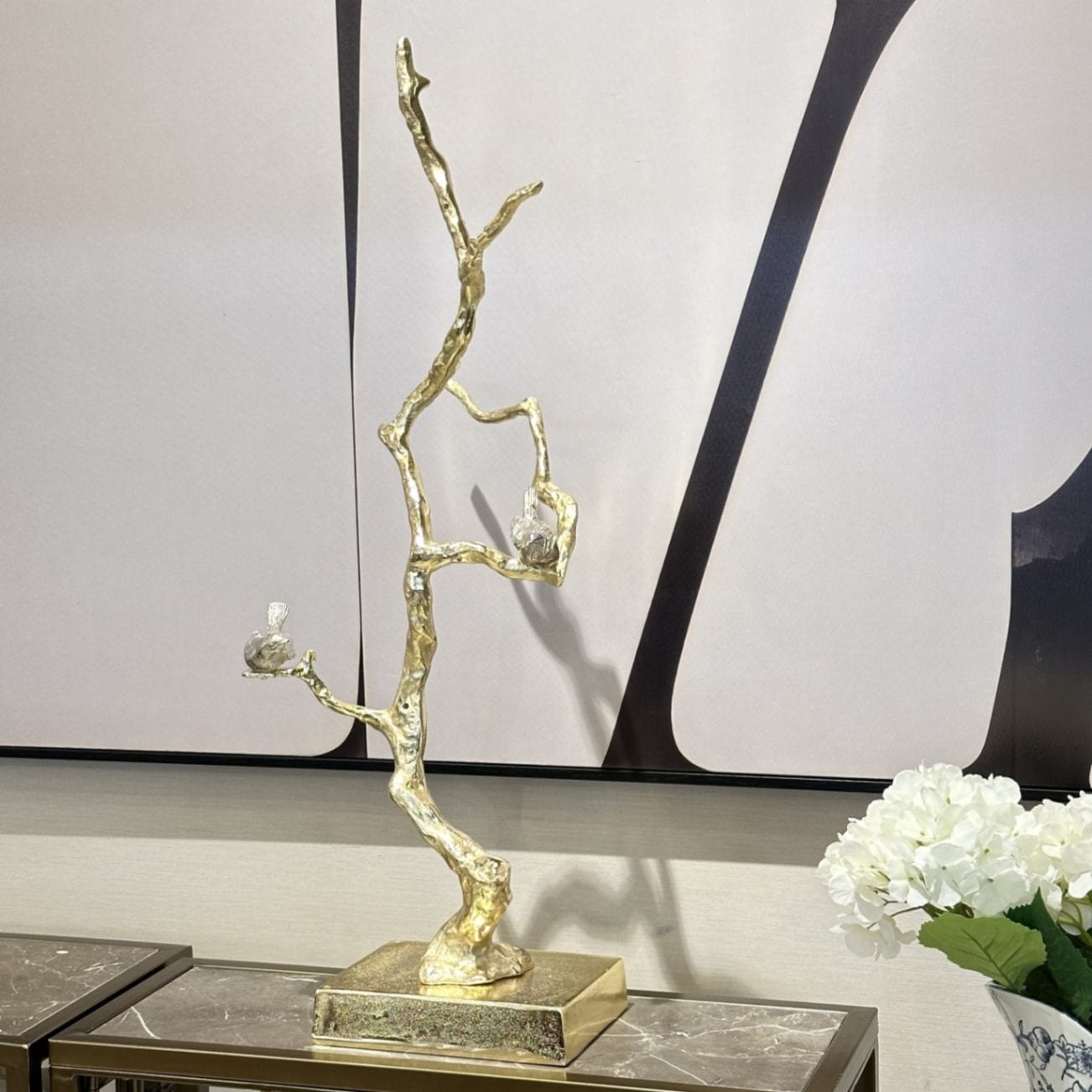 ツリーオブジェ 鳥モチーフ H73