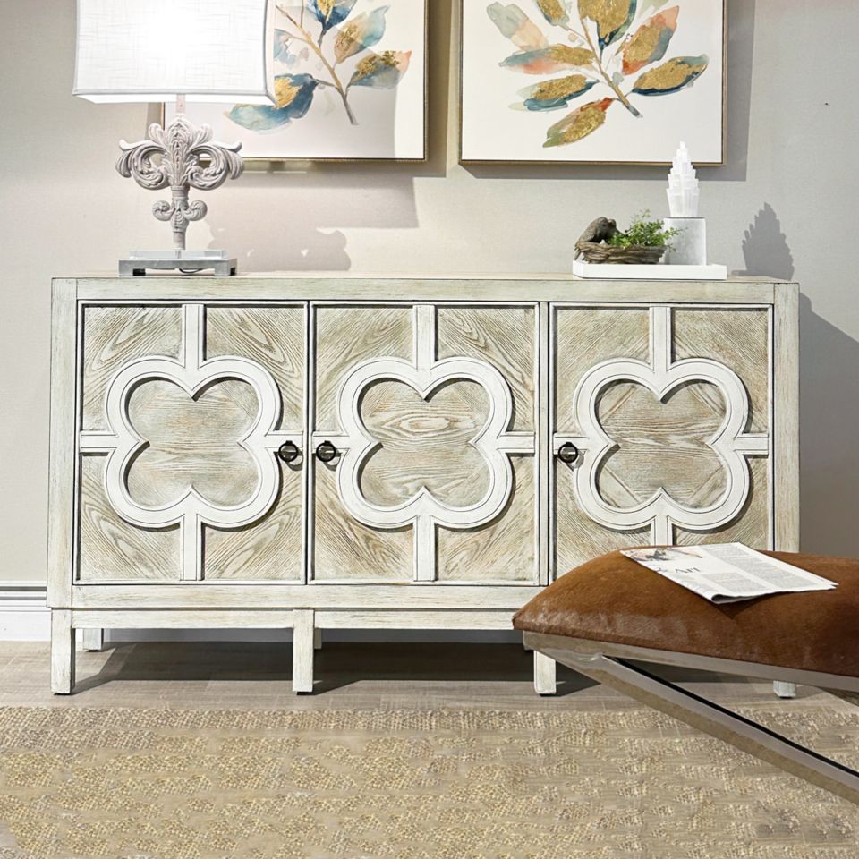 モロッカン キャビネット 幅152cm ナチュラルベージュ 