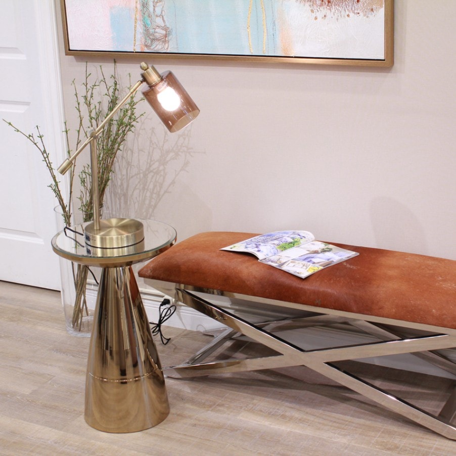 ゴールド 金属製 サイドテーブル　天板ミラー サイドテーブル ゴールド」の人気商品一覧 | 安い商品を通販サイトから