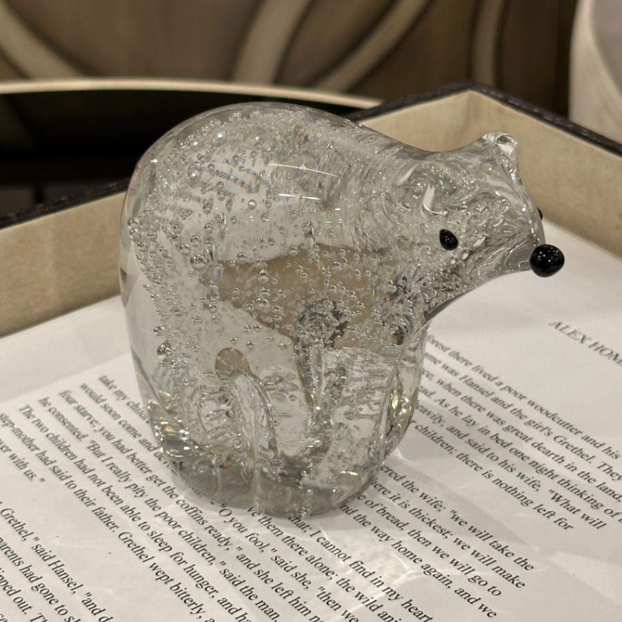 LEONARDO レオナルド　クマ型透明ガラス　インテリア　置物 LEONARDO レオナルド クマ型透明ガラス インテリア 置物 Amazon.co.jp