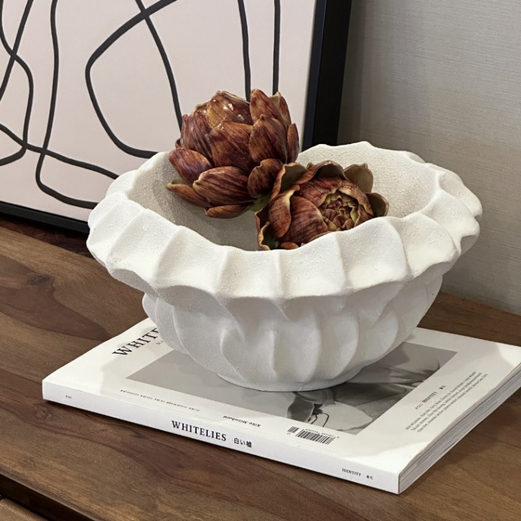 セラミックベース ホワイト格子 ロータイプ