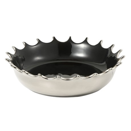 ウォータークラウン モチーフのセラミック製装飾トレイ