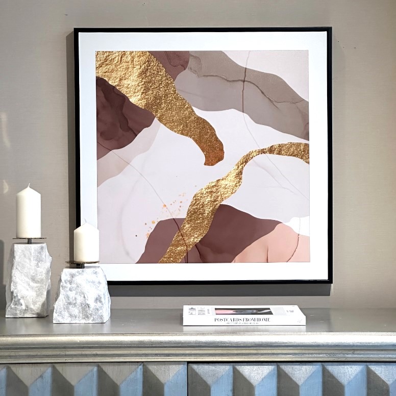 アートフレーム ピンク×ゴールド