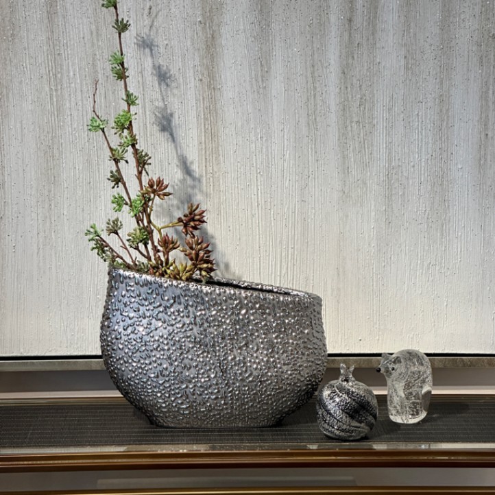 セラミックベース シルバー斜めカット | インテリアデコレーション