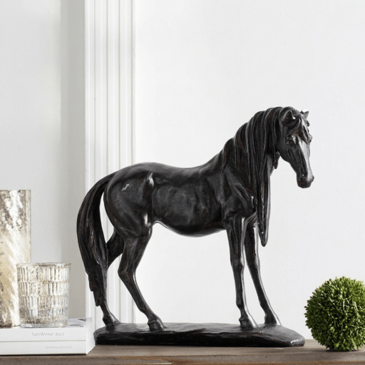 馬の置物 高さ35.5cm