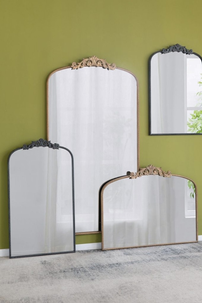 ミラー バロック ロココ シャビー アンティーク AN-82195-BK ミラー バロック ロココ シャビー アンティーク AN-82195-BK ミラー