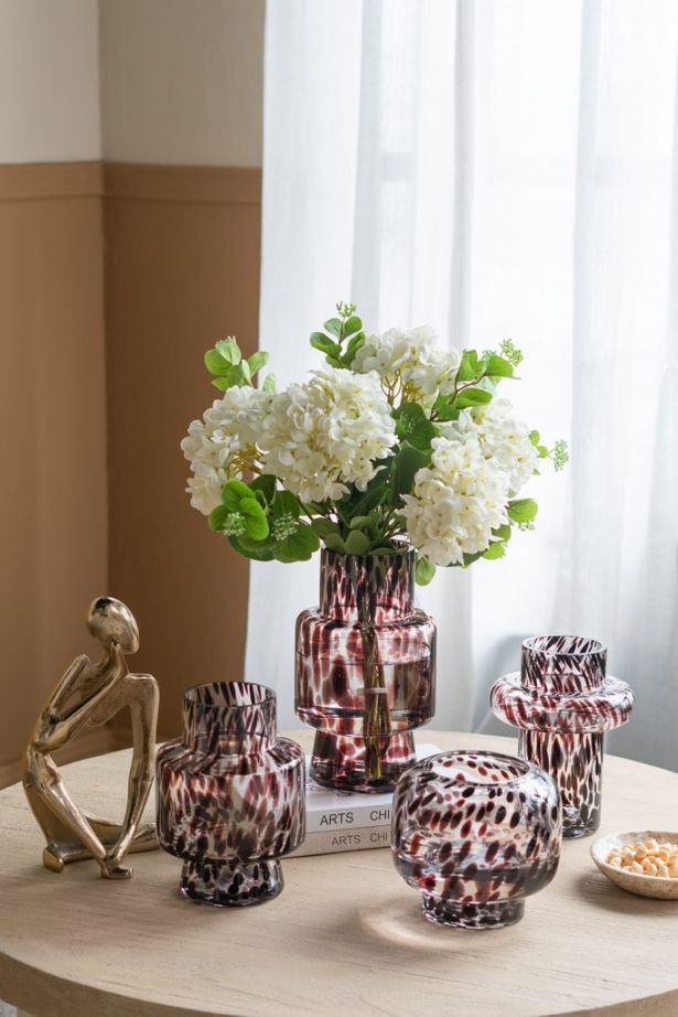 チェック柄ガラス花瓶 チェック柄ガラス花瓶 - メルカリ