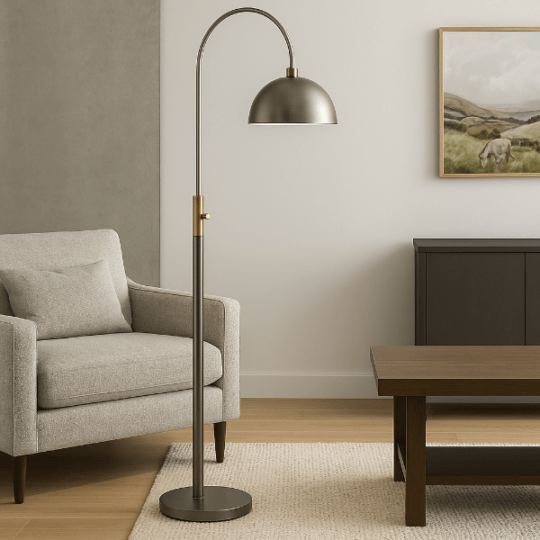 アーチフロアランプ 高さ181cm ガンメタル仕上げ | ライト |インテリア