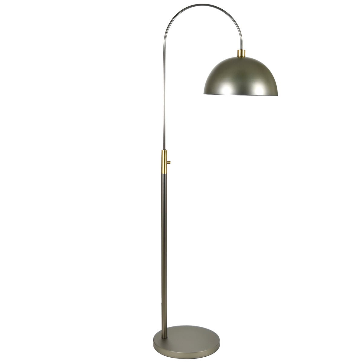 アーチフロアランプ 高さ181cm ガンメタル仕上げ