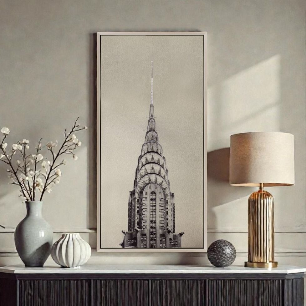 クリスタル アートパネル 【Chrysler】 幅41×高さ122cm 