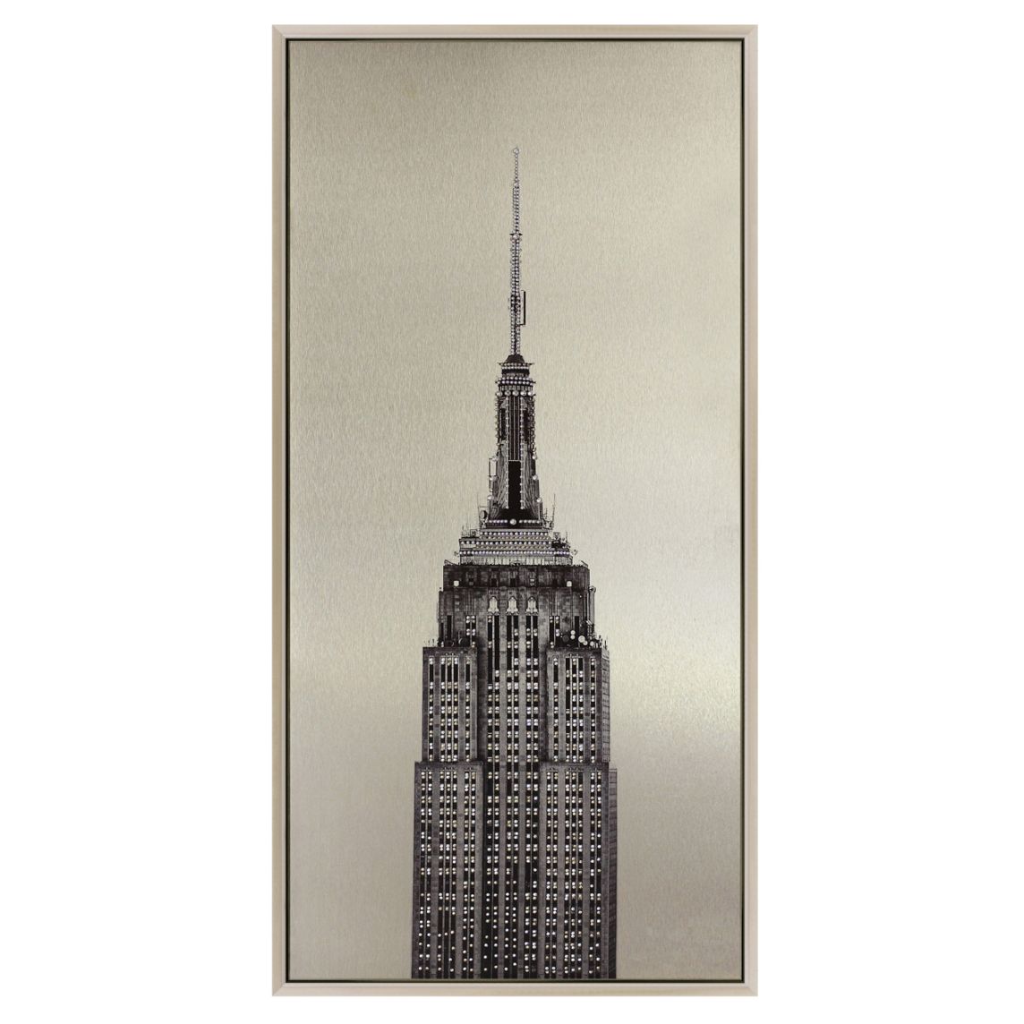 クリスタル アートパネル 【Empire State】 幅41×高さ122cm 