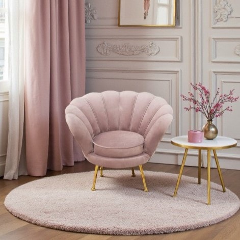 キッズチェア ピンク アームチェア