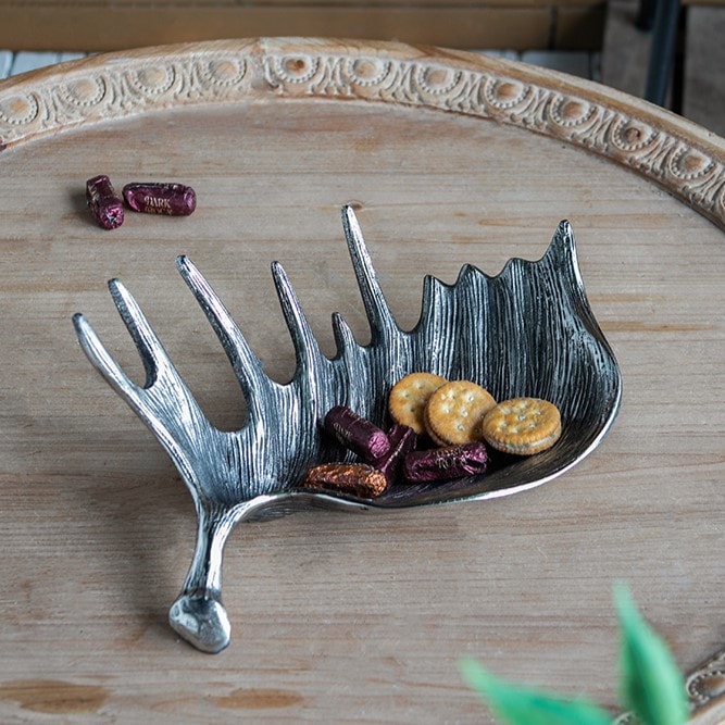 鹿の角モチーフのディスプレイボウル トレー
