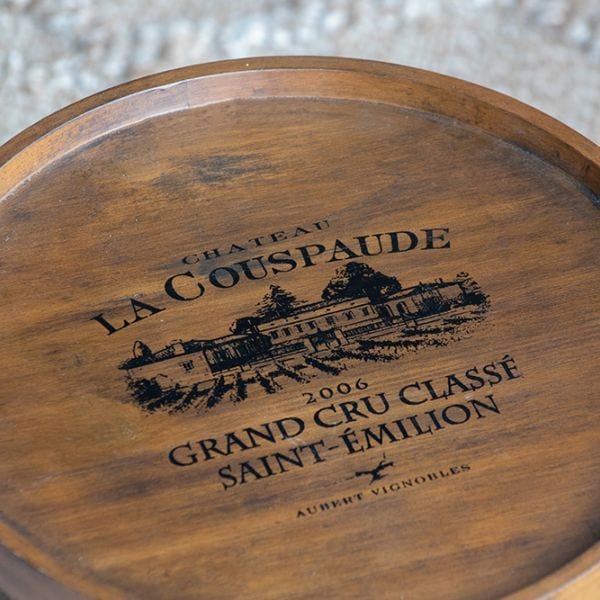 樽型ワインラック×サイドテーブル 木製 アメリカンヴィンテージ風