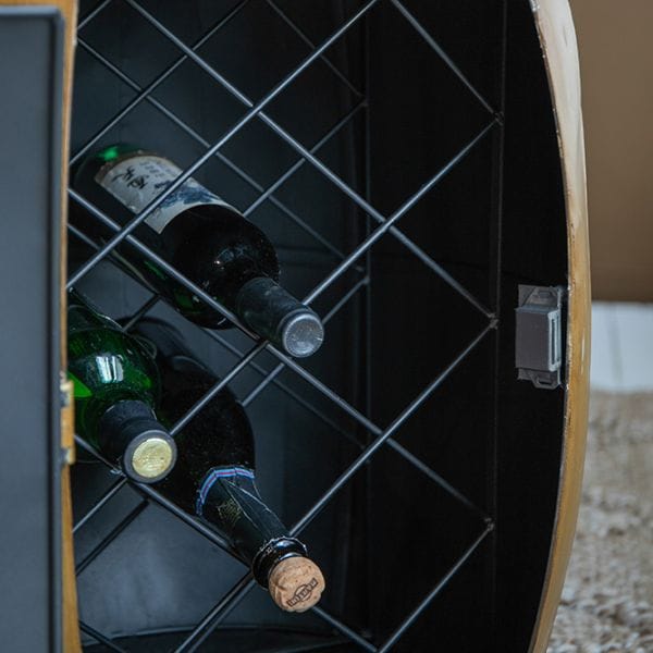 ヴィンテージ風 木製ワインラック 樽型 13本収納 ワインセラー ボトル