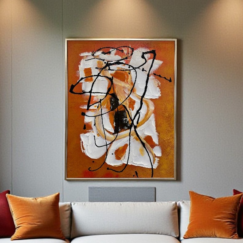 アートフレーム　オレンジベース　93×123cm　縦横設置可