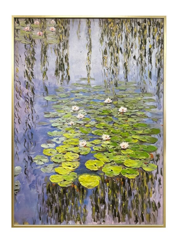 アートフレーム　睡蓮と柳 103×144cm