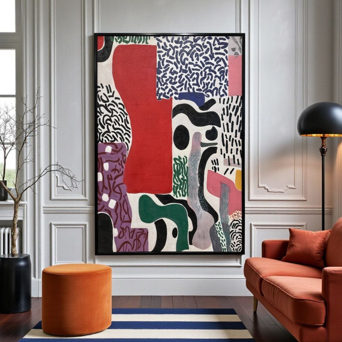 アートフレーム　カラフルモザイク 93×143cm