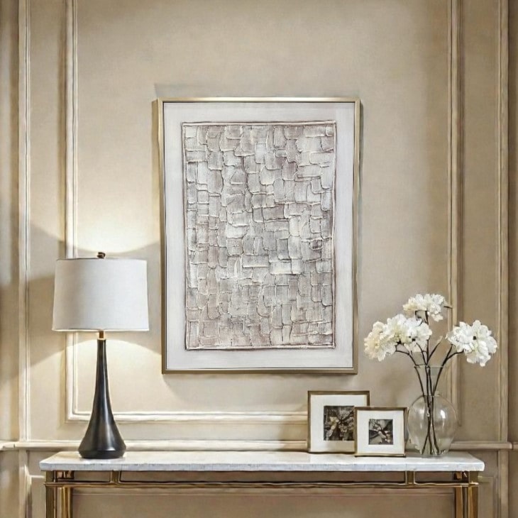 アートフレーム　ホワイトモザイク　73×103cm　縦横設置可