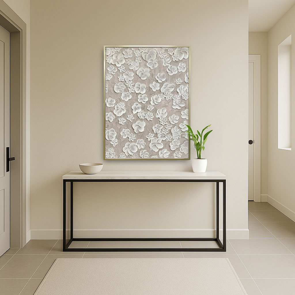 アートフレーム フローラル 93×123 縦横設置可能 | ウォールアート