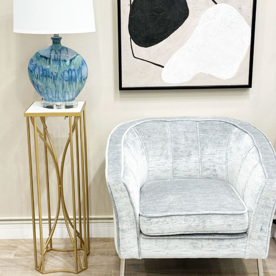 大理石 × エレガントゴールド 花台 高さ87cm | 全ての商品 |インテリア