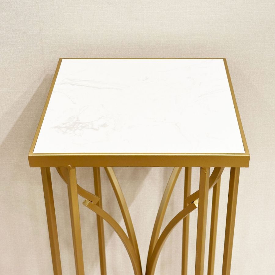 大理石 × エレガントゴールド 花台 高さ87cm | 全ての商品 |インテリア