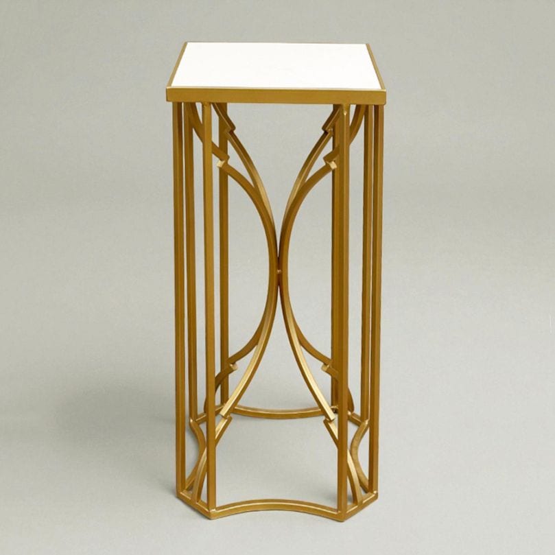 大理石 × エレガントゴールド 花台  高さ59cm