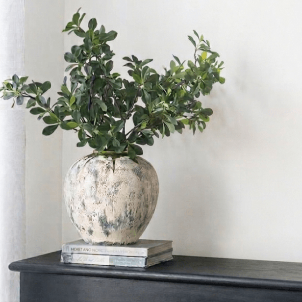 アンティーク調 セラミックフラワーベース 高さ30cm 花瓶