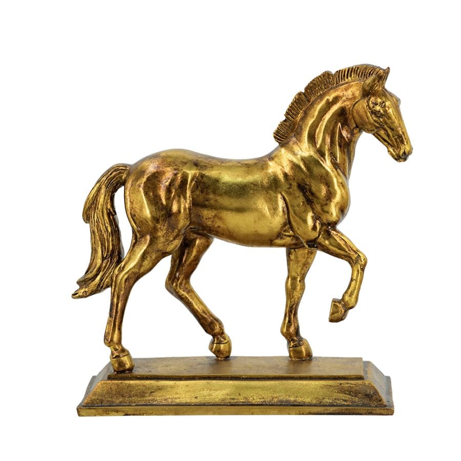 ゴールド馬オブジェ 高さ32cm
