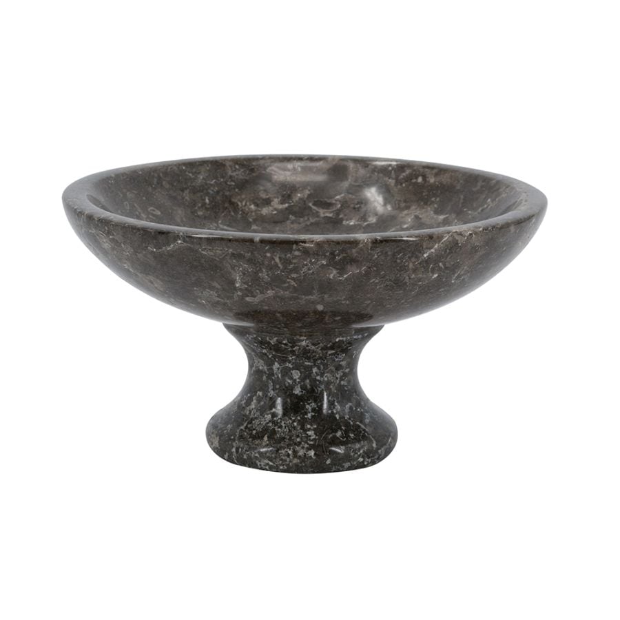 大理石ボウル 高さ10cm 台座付き ディスプレイプレート