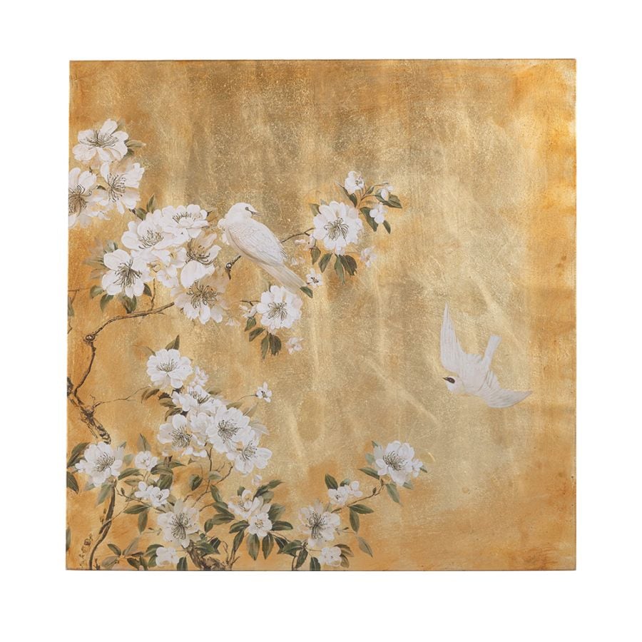 花と鳥ウォールアート 約98cm