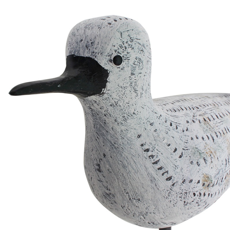 カモメ オブジェ 2個セット 大小セット レジン製 H33cm/H46cm マリン