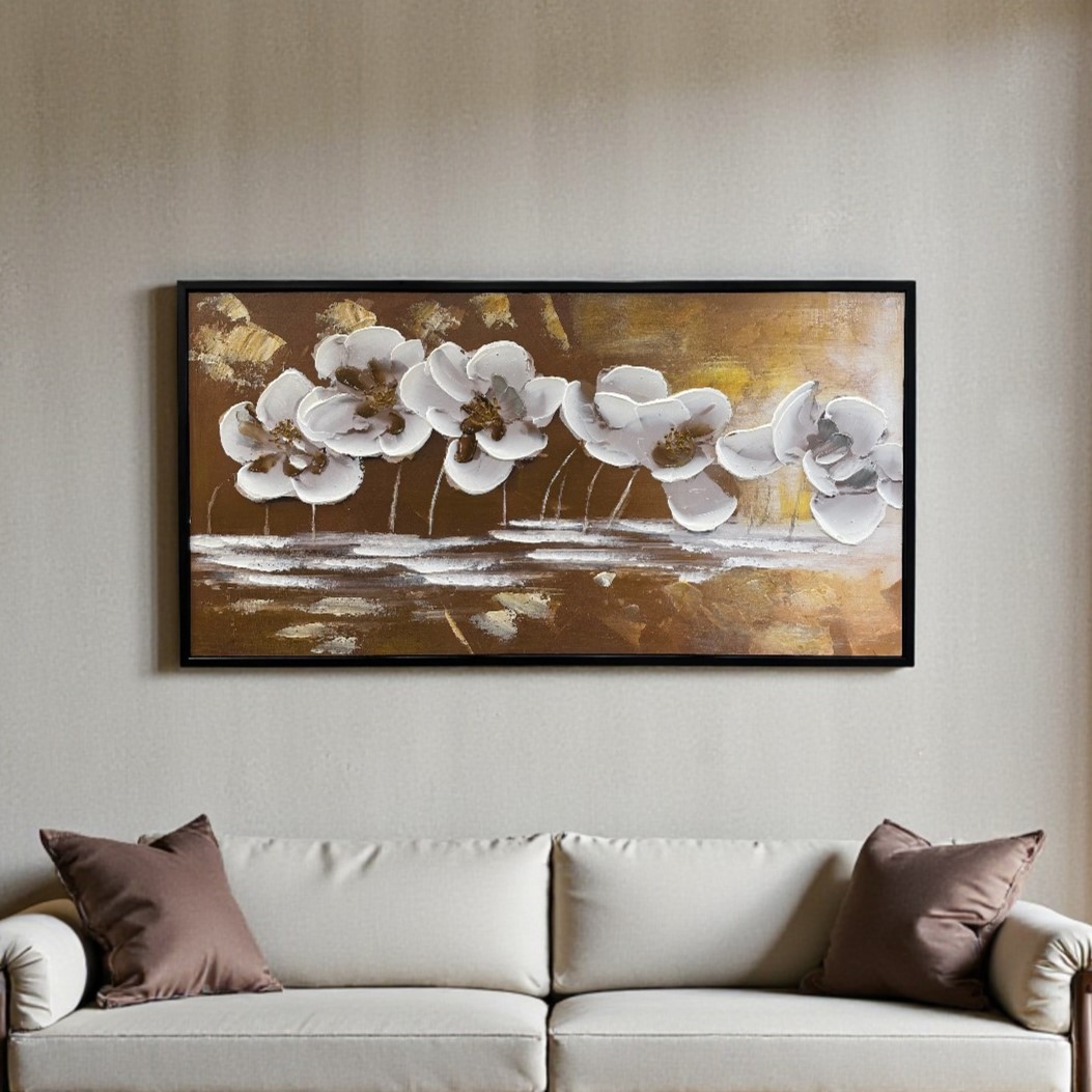 アートフレーム ホワイトブロッサム 123×63cm | ウォールアート,アート