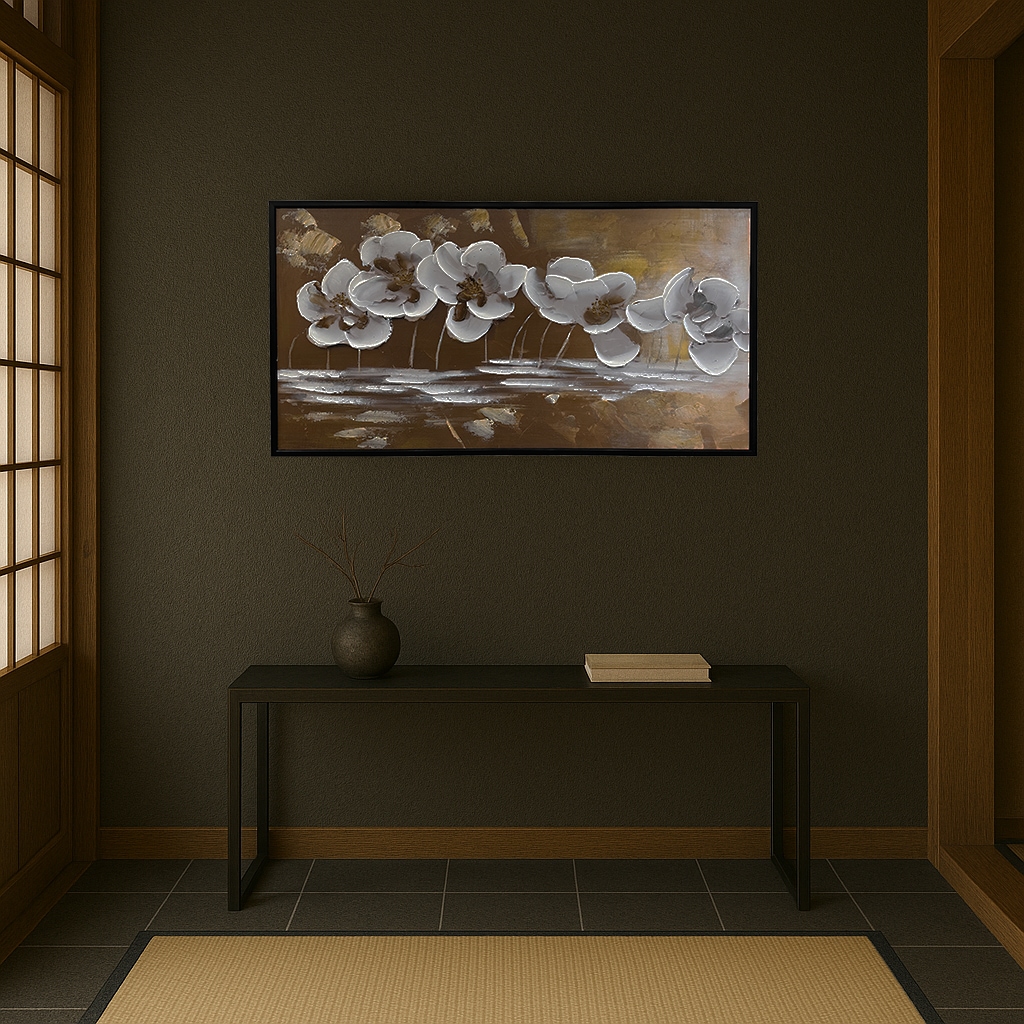 アートフレーム ホワイトブロッサム 123×63cm | ウォールアート