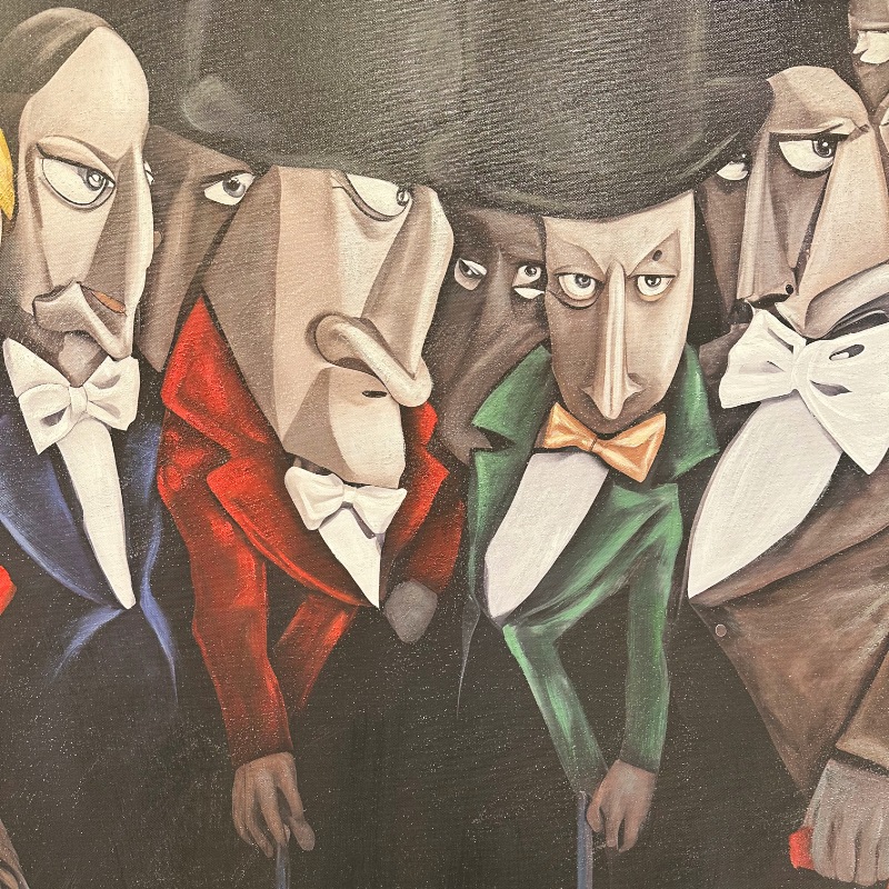 アートフレーム 舞踏会 抽象モダン 93×123cm | ウォールアート,アート