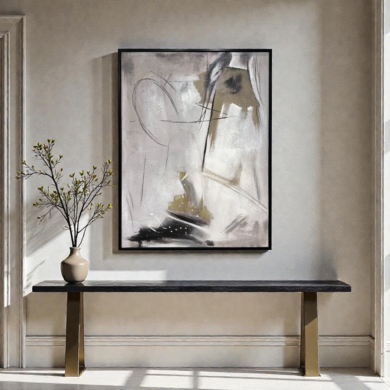 アートフレーム エレガンス 抽象画 93×123cm 縦横設置可能 | ウォール