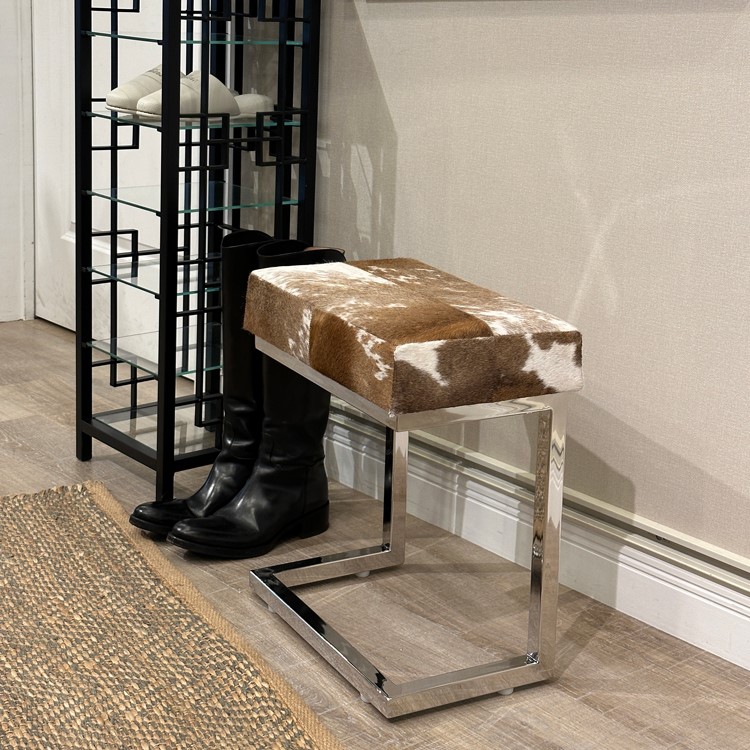 リアルファー 玄関スツール サイズ感