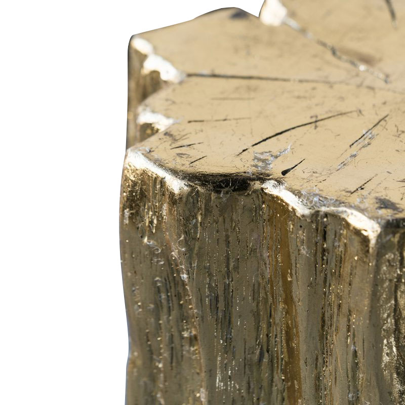 切り株スツール ゴールド 高さ50cm | 家具,チェア,スツール