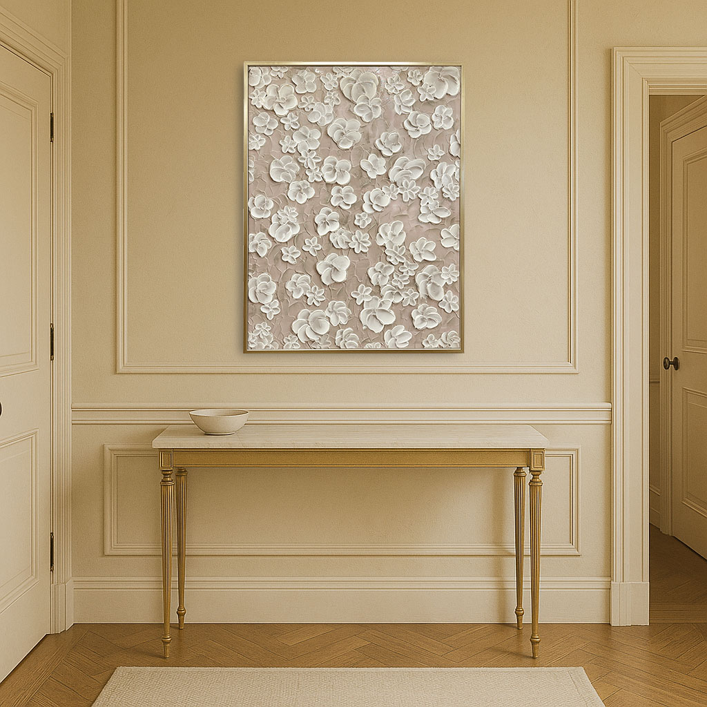 アートフレーム フローラル 93×123 縦横設置可能 | ウォールアート