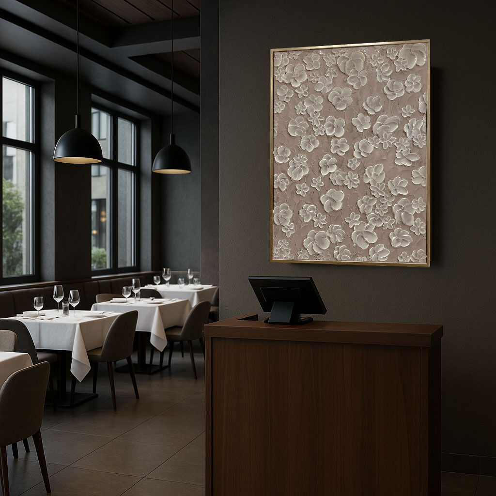 アートフレーム フローラル 93×123 縦横設置可能 | ウォールアート