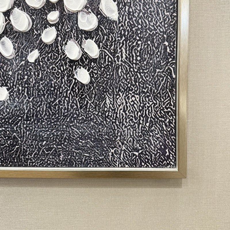 アートフレーム ホワイトブロッサム 103×103cm | ウォールアート