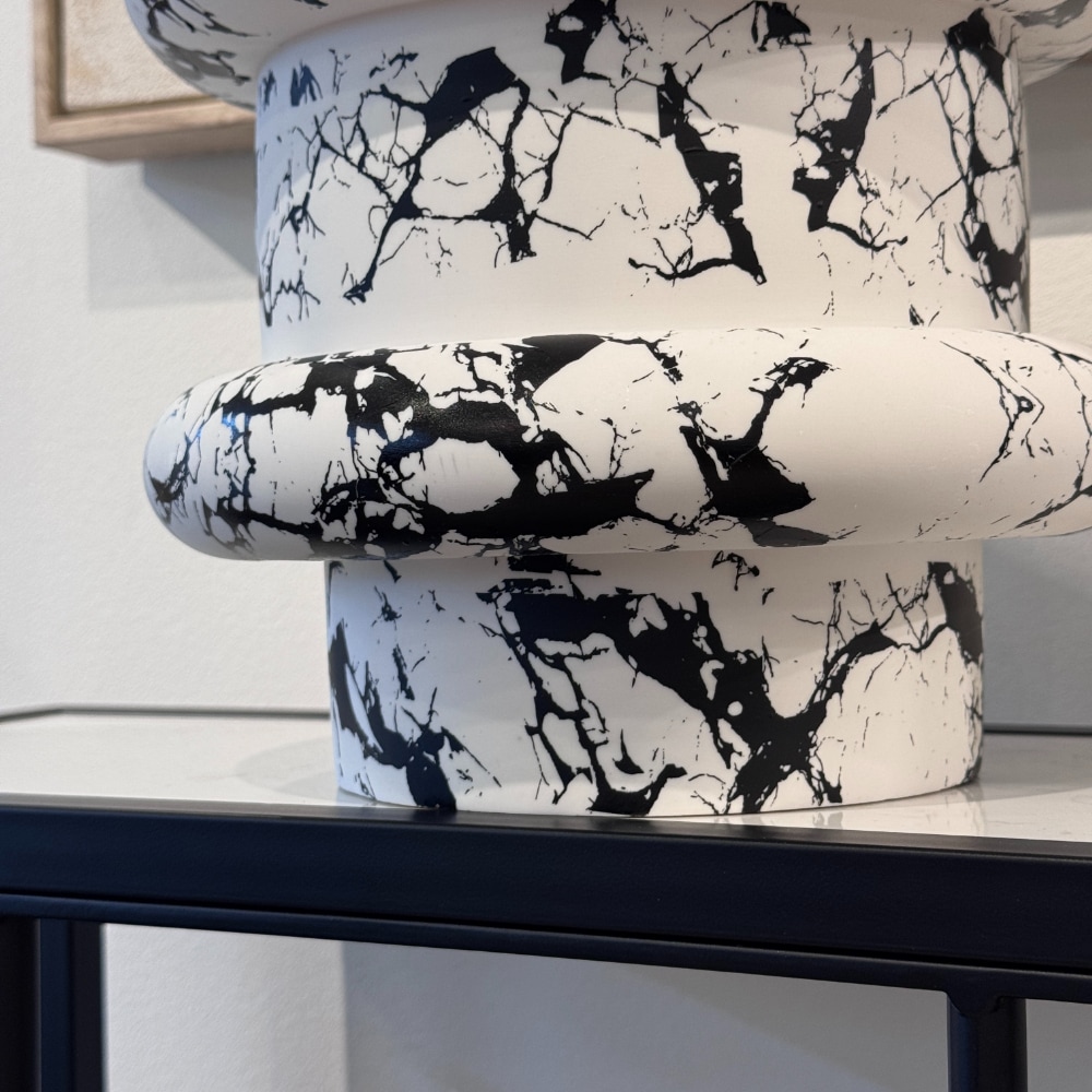 モノトーンマーブルベース 高さ27cm | デコレーション,花瓶