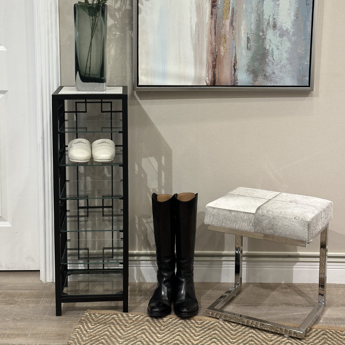 リアルファースツール グレー | 家具,チェア,スツール |インテリア雑貨