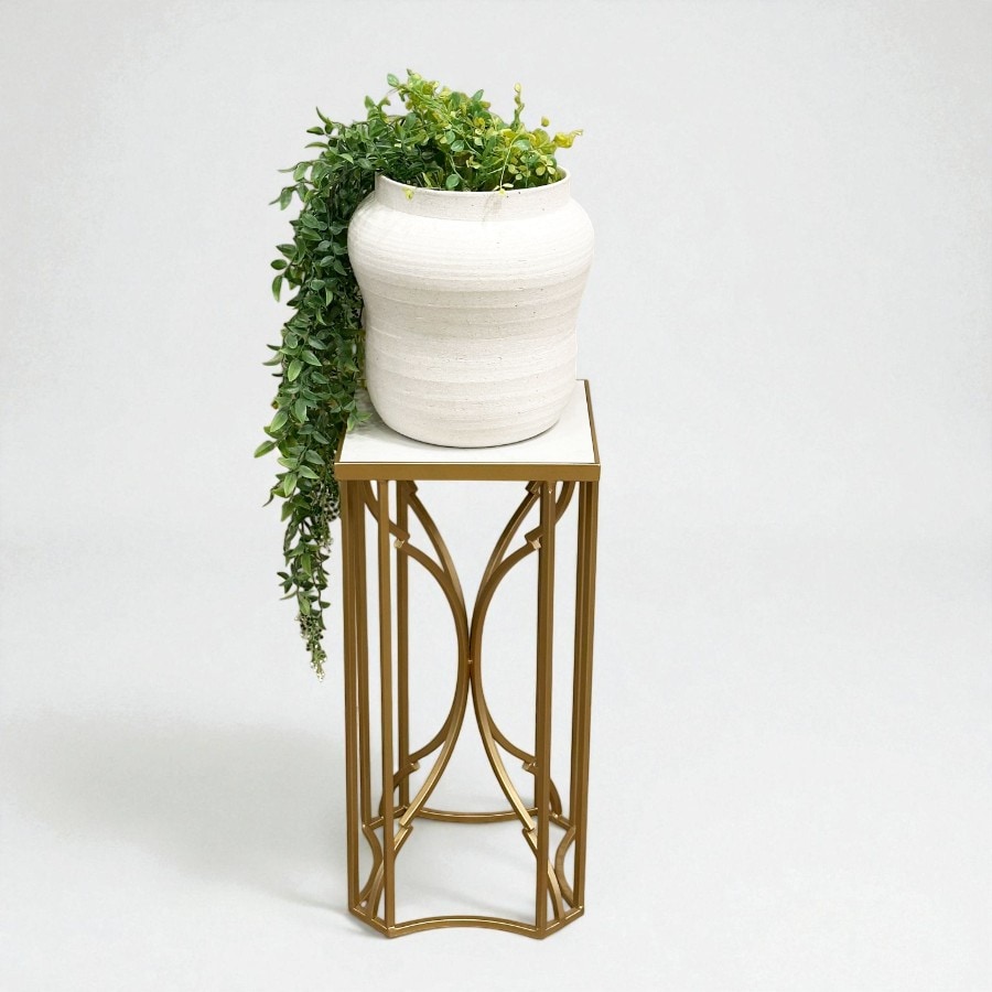 大理石 × エレガントゴールド 花台 高さ59cm | 全ての商品 |インテリア