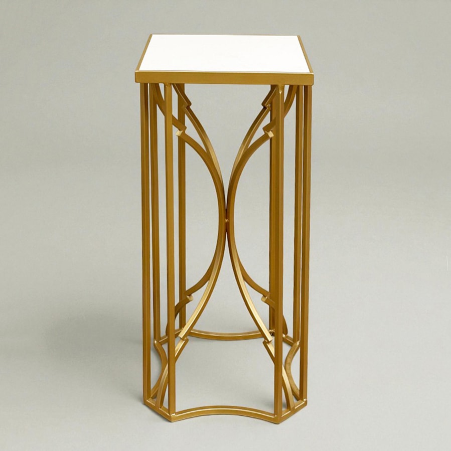 大理石 × エレガントゴールド 花台 高さ59cm | 全ての商品 |インテリア