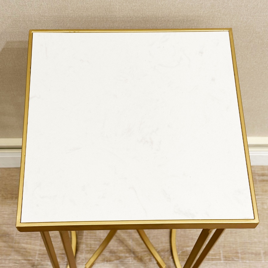 大理石 × エレガントゴールド 花台 高さ59cm | 全ての商品 |インテリア