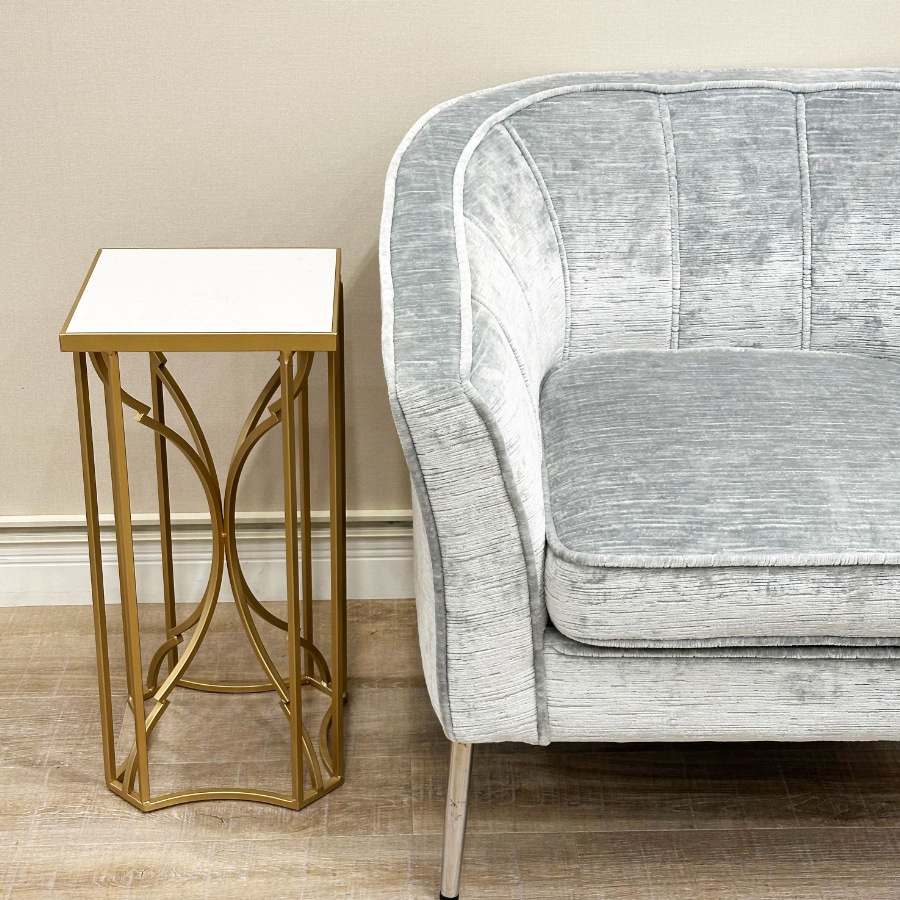 大理石 × エレガントゴールド 花台 高さ59cm | 全ての商品 |インテリア