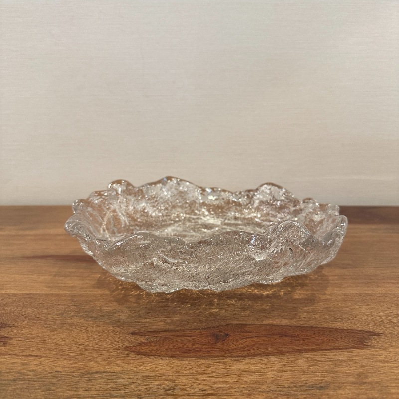 ガラスボウル 氷 デザイン 26.5cm パーティー皿 | デコレーション
