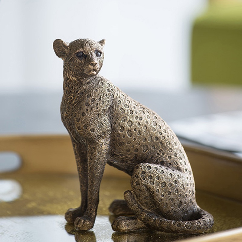 ヒョウのオブジェ ゴールド | デコレーション |インテリア雑貨や家具を