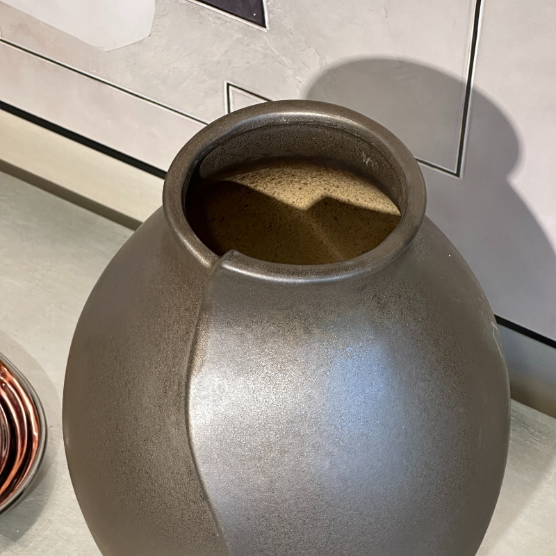 BKB セラミックス ★barrel　ブラウン／ターコイズ 　鉢　プランター BKB セラミックス ☆barrel ブラウン／ターコイズ 鉢 プランター